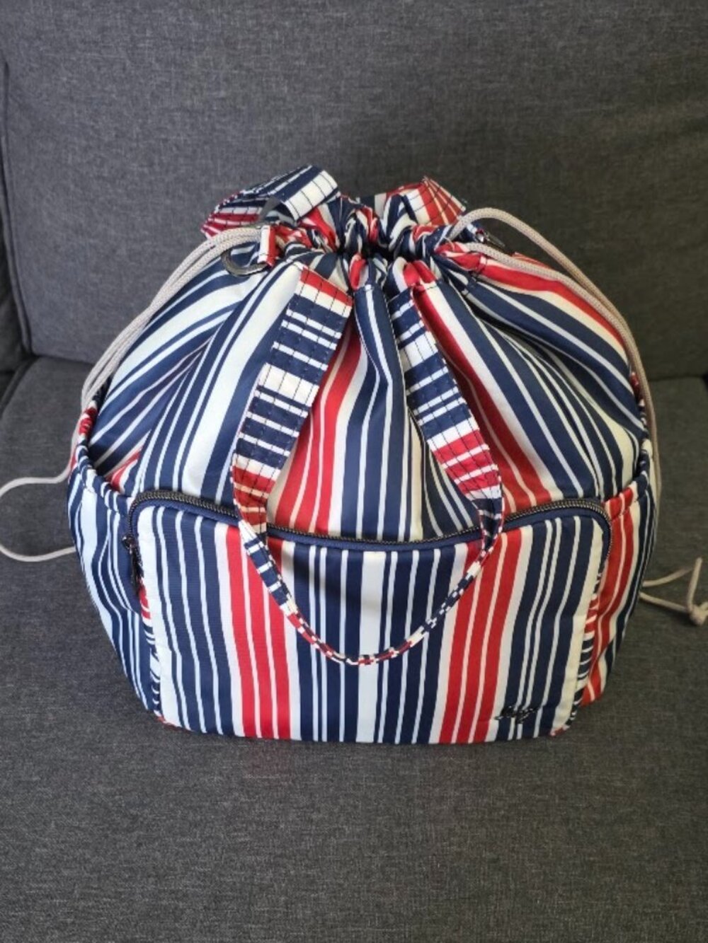 JOY STRIPE Lug Ditty XL Tote EUC